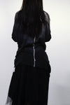 marc le bihan 4 seam Raz collar sweater 1749 black black